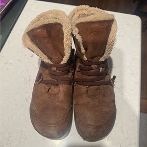 Camper Brown Shearling-Lined Leather Boots – EU 38 / US 7.5